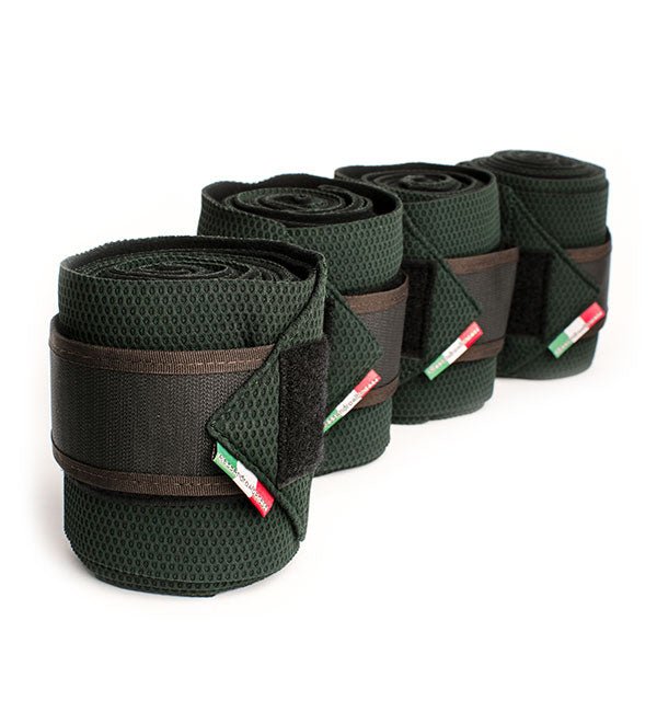 AA Platinum Fleece Bandages - Hunter Green - The Tack Shoppe