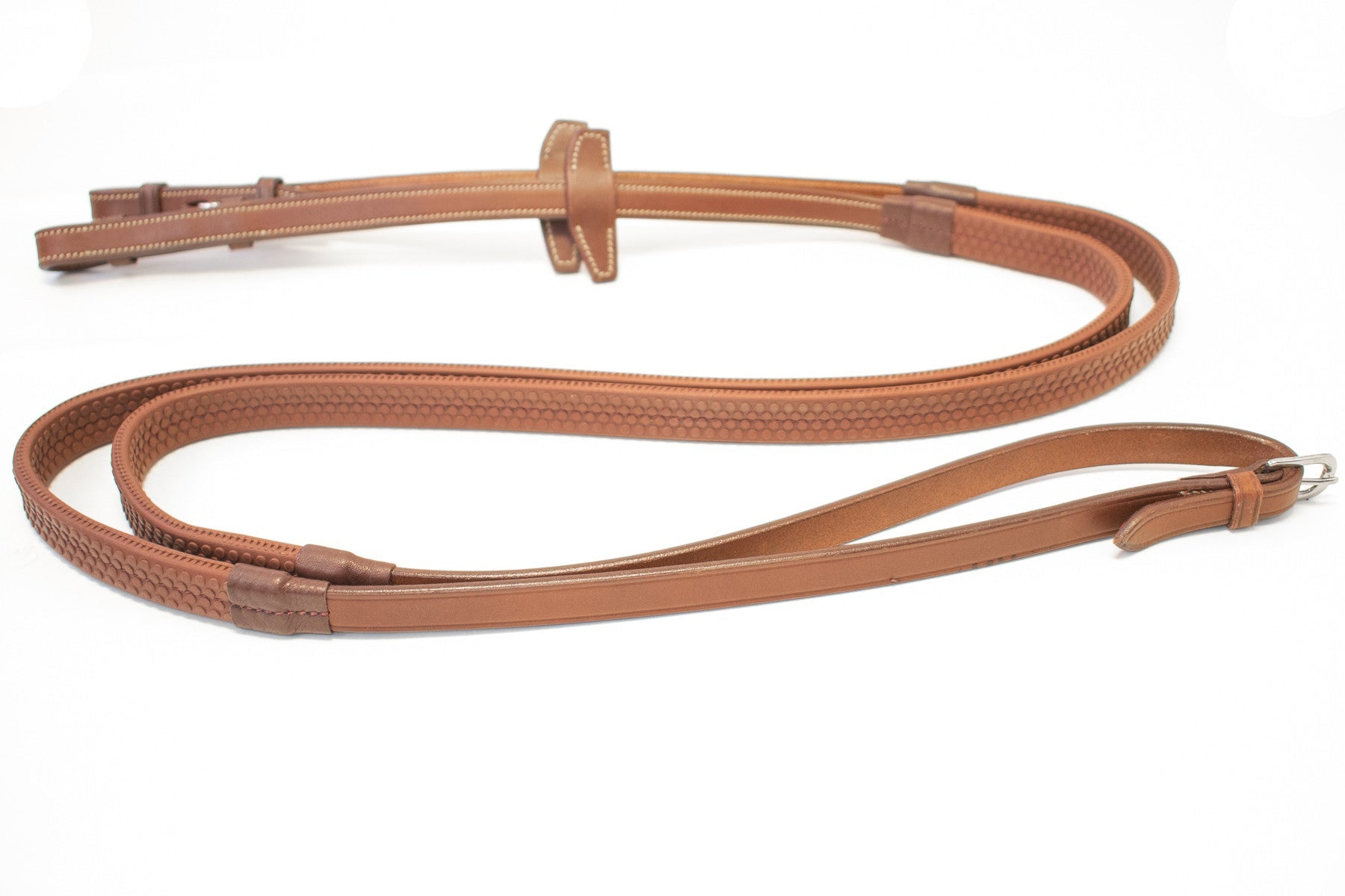 Antares Origin Rubber Reins with Leather and Nylon - The Tack Shoppe