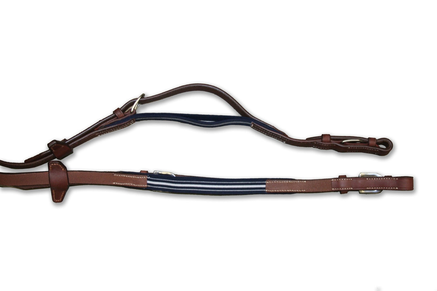 Antares PRECISION RUBBER REINS WITH ELASTIC *PRE - ORDER ONLY* - The Tack Shoppe
