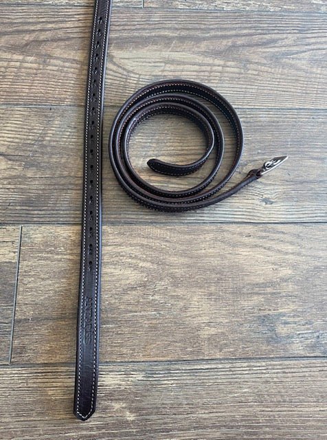 Antares Stirrup Leathers Calf and Nylon Brown - The Tack Shoppe