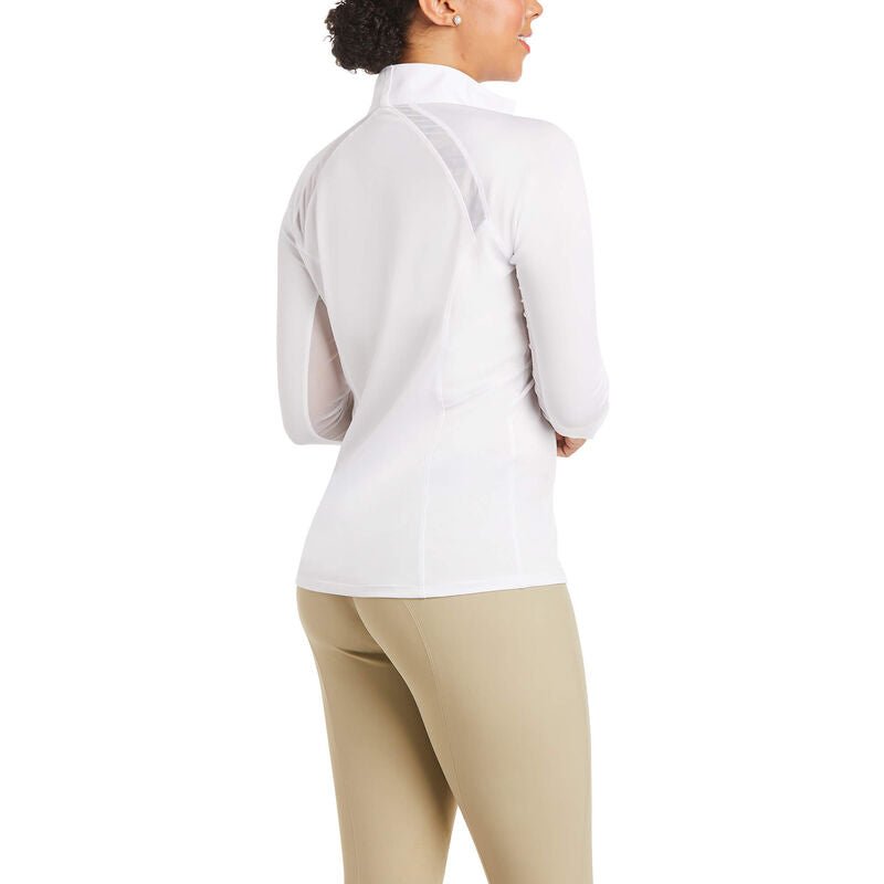 Ariat Women's Sunstopper Pro 2.0 Show Shirt - White Collar - The Tack Shoppe