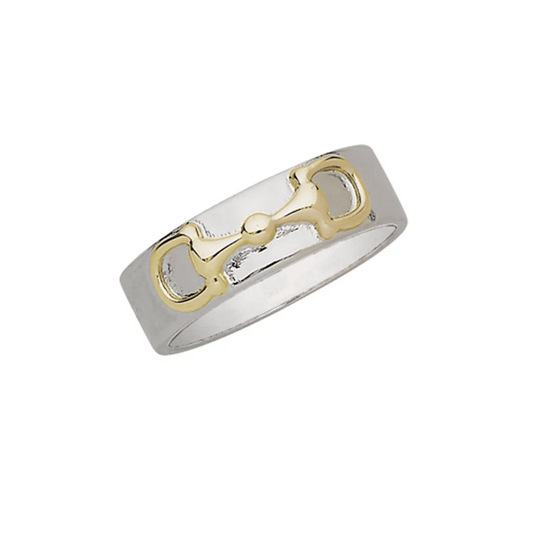 AWST Two Tone Snaffle Bit Ring - Sterling Silver - The Tack Shoppe