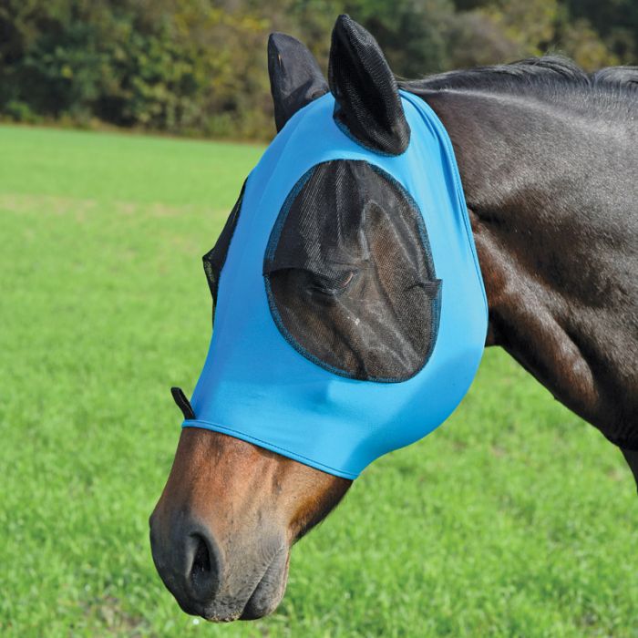 Canadian Horsewear Comfort Fit Lycra Fly Mask - Turquoise - The Tack Shoppe
