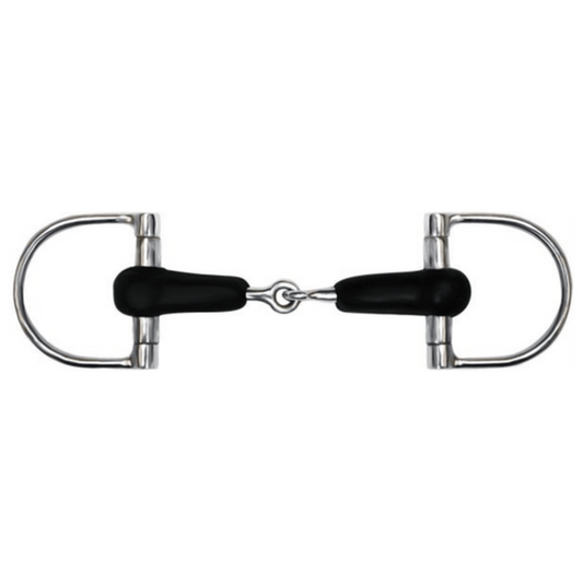 Coronet Jointed Rubber Dee Ring Pony Snaffle - The Tack Shoppe