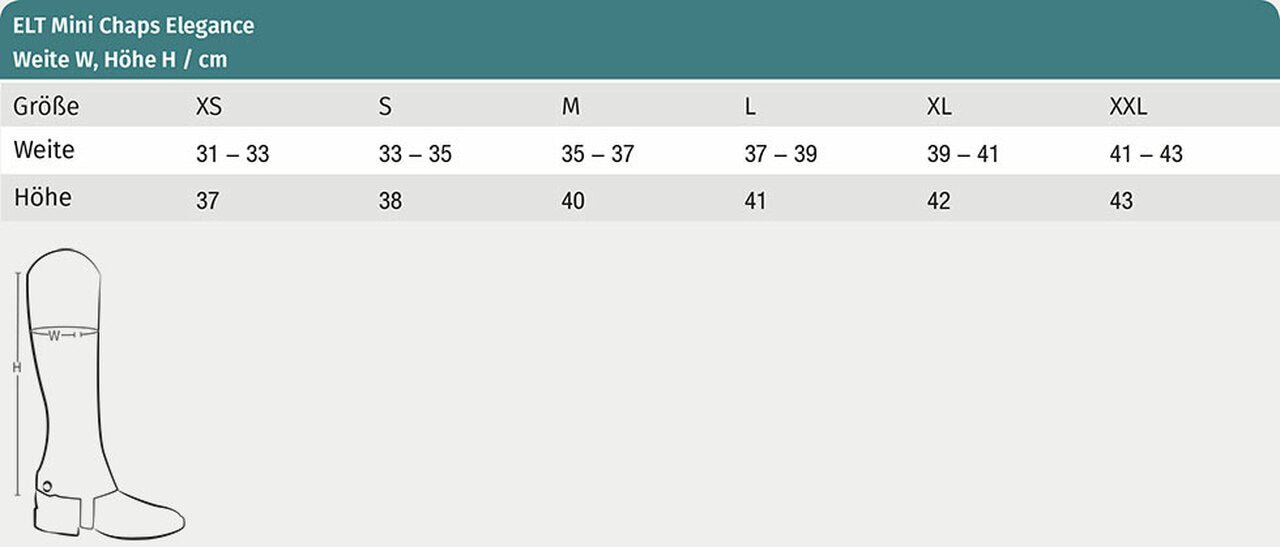 ELT Elegance Leather Half Chaps - Black - The Tack Shoppe