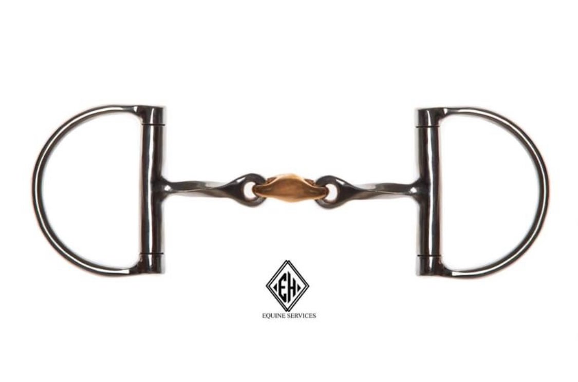 Equine Services Dee Ring Slow Twist with Copper Lozenge Bit - Pony - The Tack Shoppe