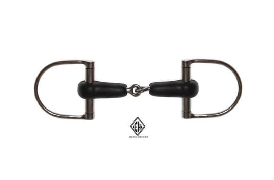 Equine Services King Dee Ring Rubber Snaffle Bit - Pony - The Tack Shoppe