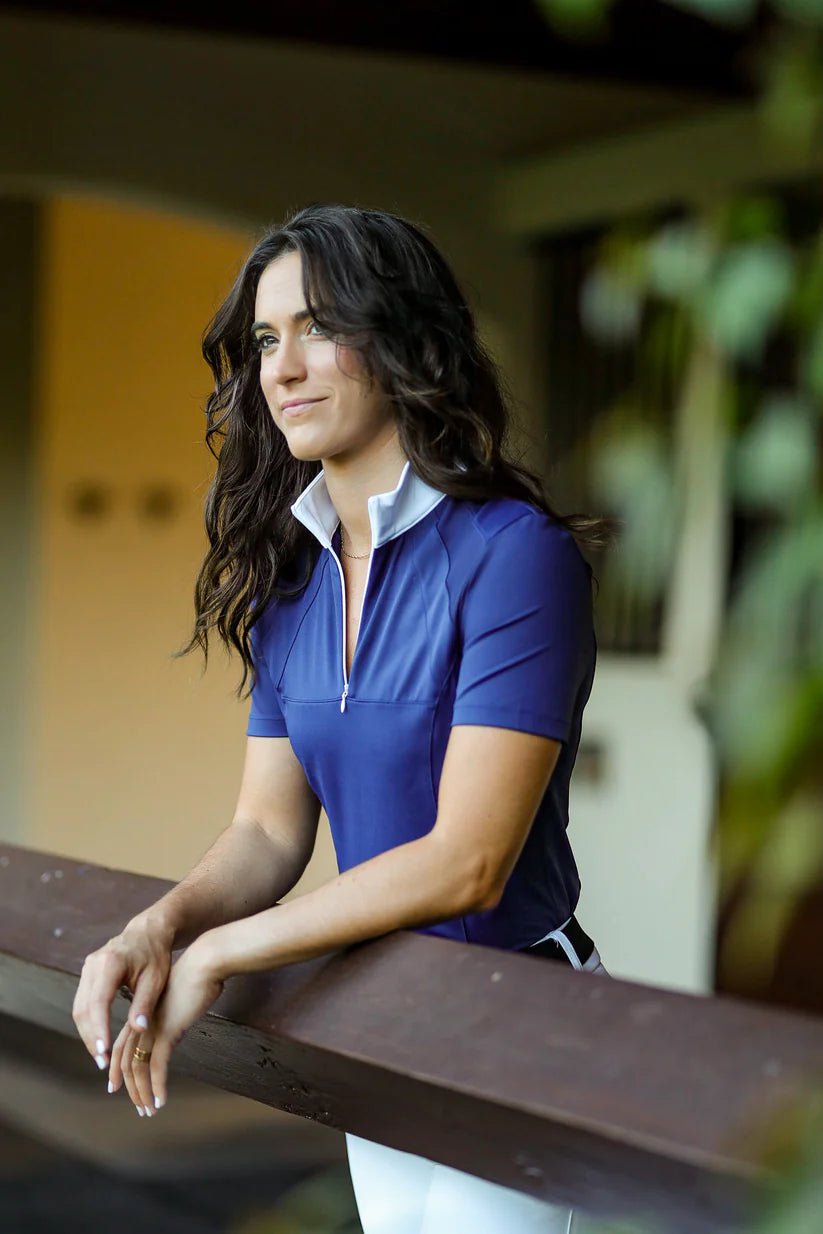 Equisite Bella Shirt - Midnight Blue - The Tack Shoppe