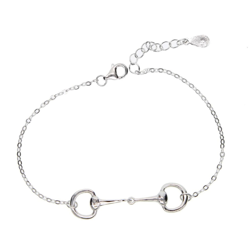 Silver Snaffle Bracelet - Platinum