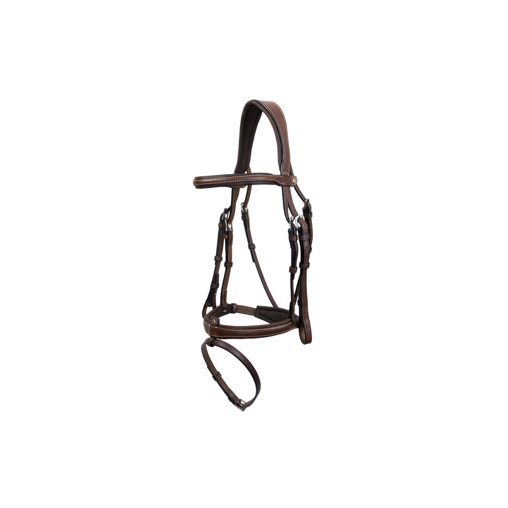ANTARES COMPLETE REMOVABLE FLASH BRIDLE WITH FRENCH GRAINED LEATHER