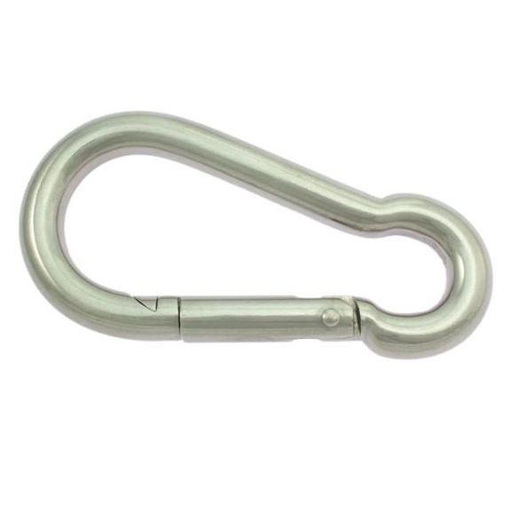 Ger - Ryan Nickel Plated Fireman's Snap - 2.45" 6mm - The Tack Shoppe
