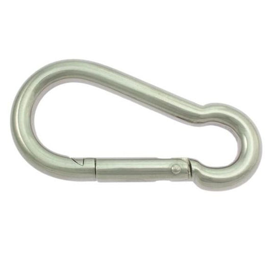 Ger - Ryan Nickel Plated Fireman's Snap - 2.45" 6mm - The Tack Shoppe