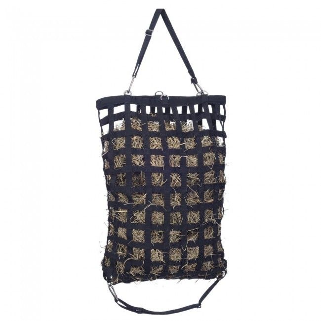 Ger - Ryan Slow Feed Webbed Hay Bag - Black - The Tack Shoppe