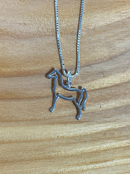 Horsefeathers Horse Silhouette Charm Necklace - The Tack Shoppe