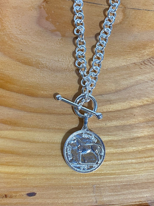 Horsefeathers Mex Link Chain with Replica Irish Coin - The Tack Shoppe