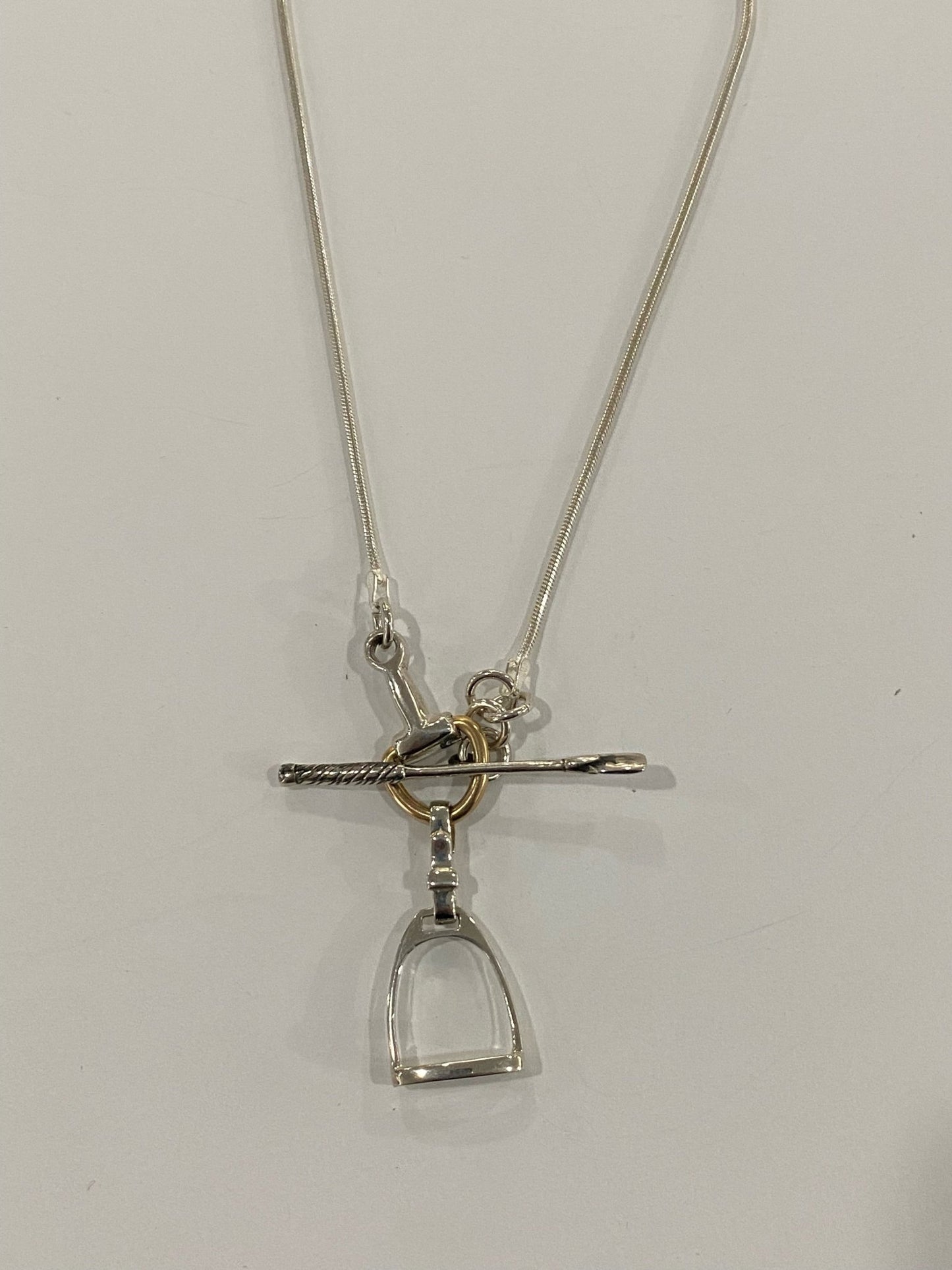 Horsefeathers Snake Chain Stirrup, Bit & Crop Necklaces - The Tack Shoppe
