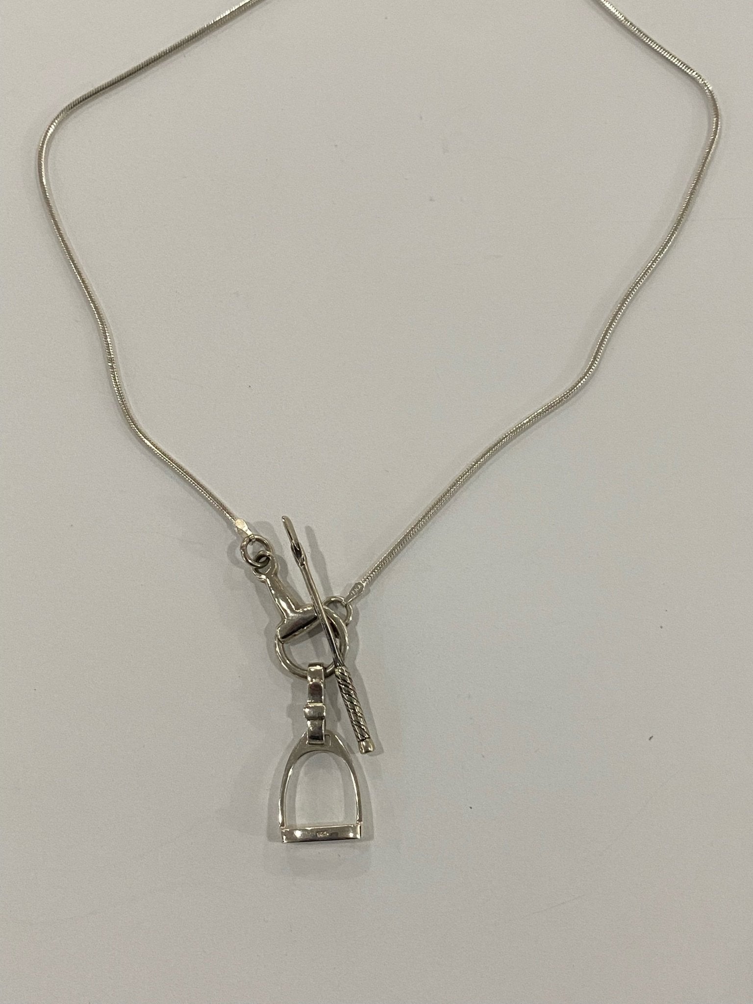 Horsefeathers Snake Chain Stirrup, Bit & Crop Necklaces - The Tack Shoppe