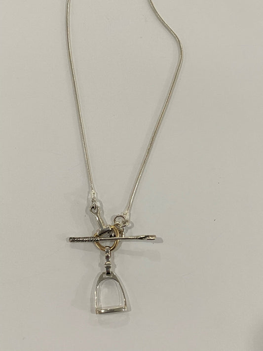 Horsefeathers Snake Chain Stirrup, Bit & Crop Necklaces - The Tack Shoppe