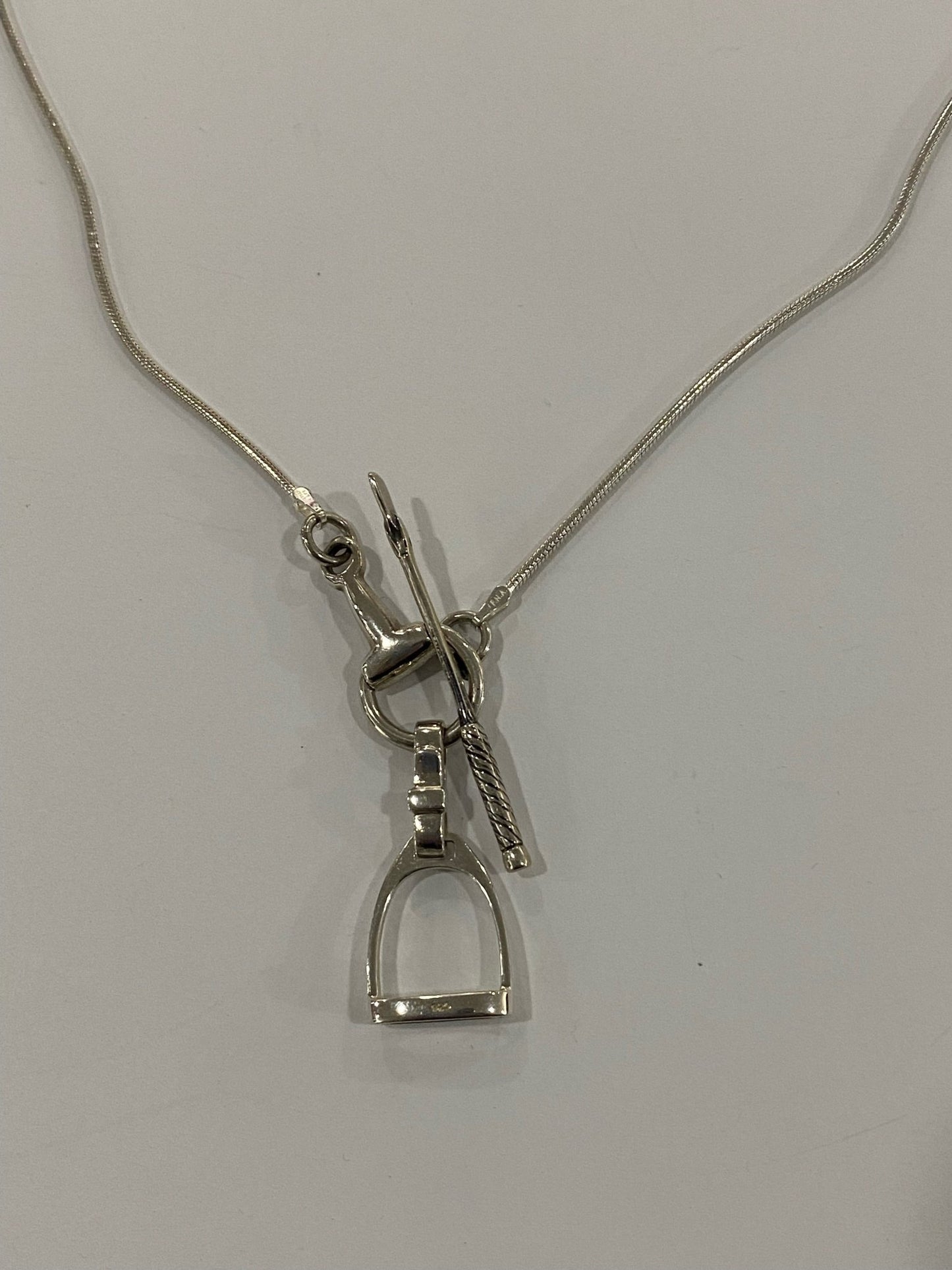 Horsefeathers Snake Chain Stirrup, Bit & Crop Necklaces - The Tack Shoppe