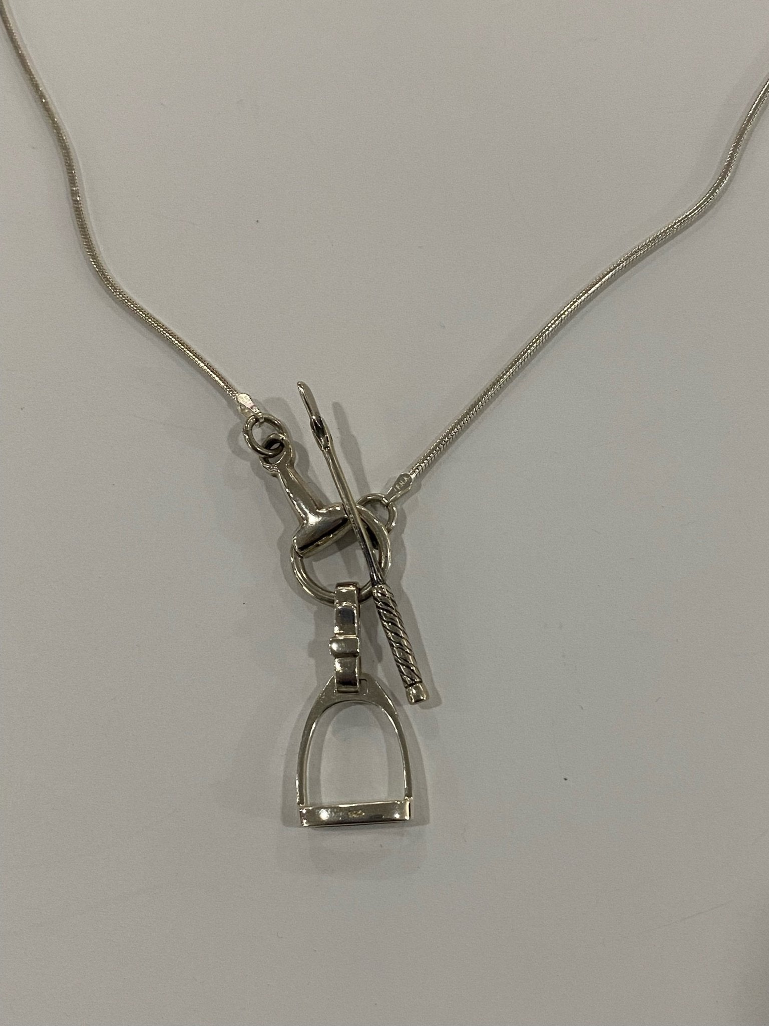 Horsefeathers Snake Chain Stirrup, Bit & Crop Necklaces - The Tack Shoppe