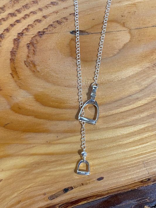 Horsefeathers Stirrup/n Stirrup Necklace - The Tack Shoppe