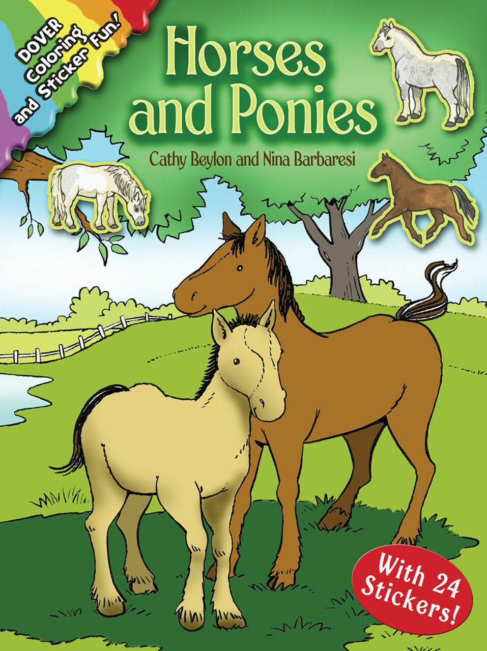 Horses & Ponies Stickers and Colouring Book - The Tack Shoppe