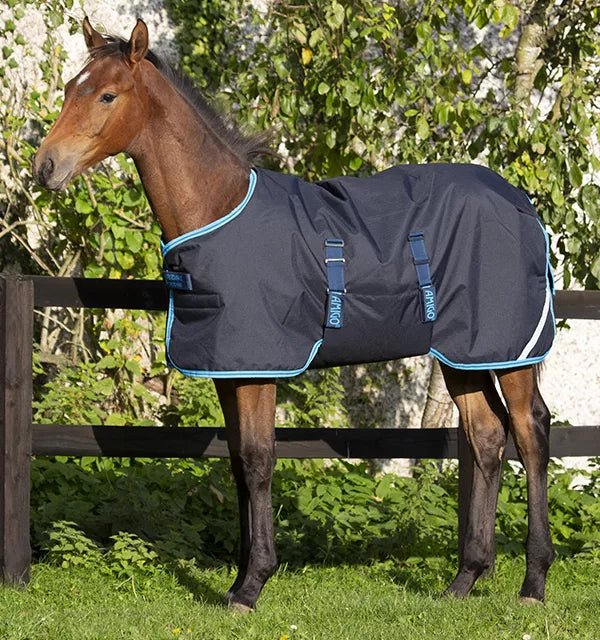 Horseware Amigo Ripstop Foal Turnout (Med 200g) - Navy/Electric Blue - The Tack Shoppe
