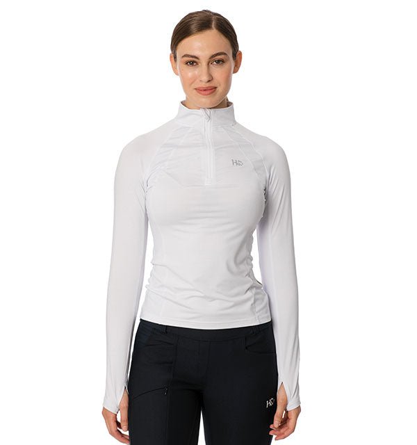 Horseware Aveen Technical Long Sleeve Top - White - The Tack Shoppe
