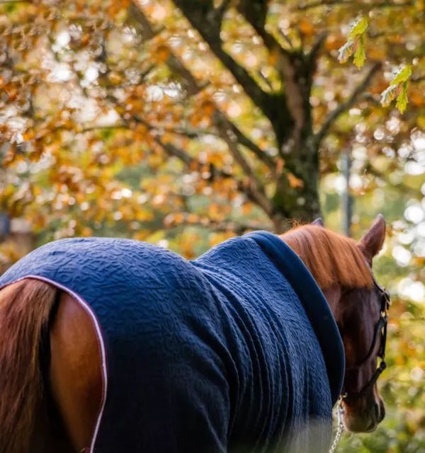 Horseware Embossed Cozy Neck Cooler - Navy - The Tack Shoppe