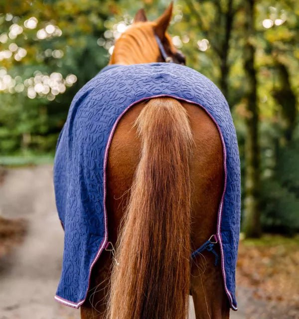 Horseware Embossed Cozy Neck Cooler - Navy - The Tack Shoppe