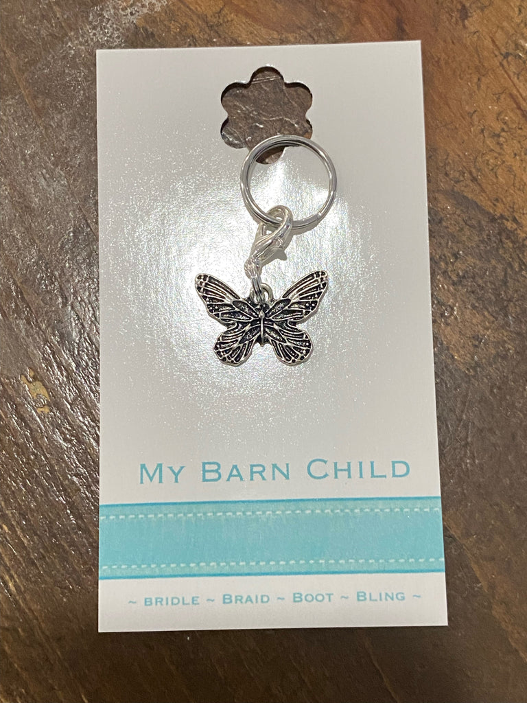 My Barn Child Bridle Charm: Butterfly