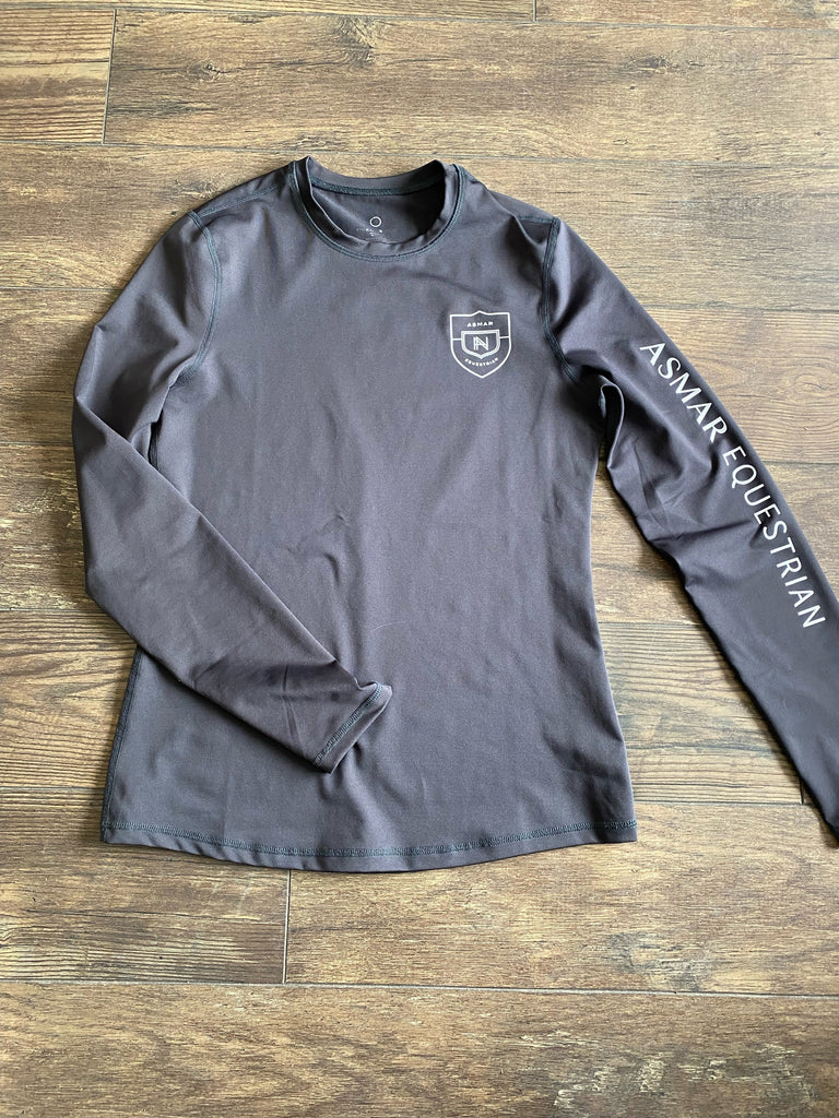 Consignment: Asmar Sustainable Logo Long Sleeve - Charcoal