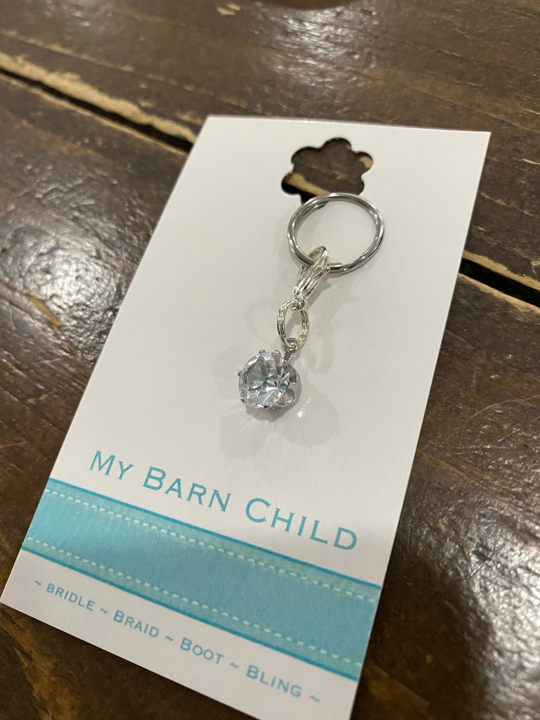 My Barn Child Bridle Charm: Clear Crystal
