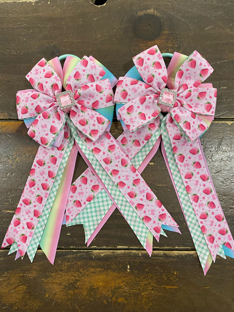 My Barn Child Show Bows: Strawberries