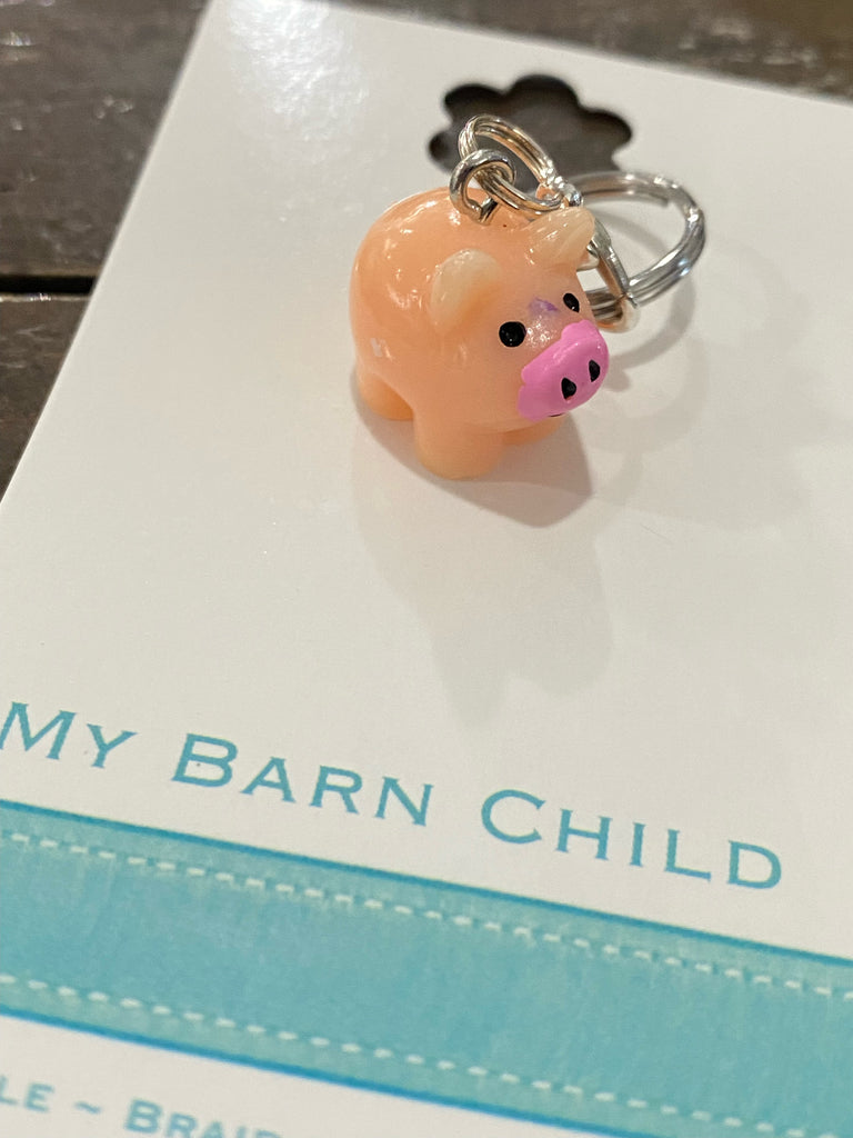 My Barn Child Bridle Charm: Pig