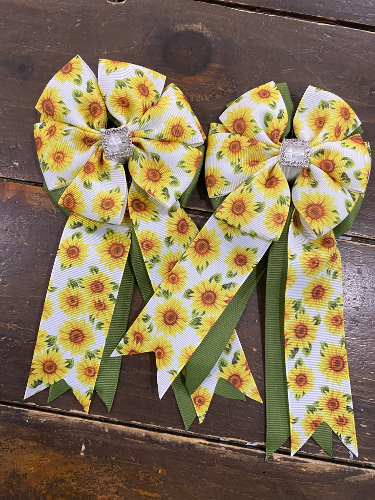 My Barn Child Show Bows: Sunflowers
