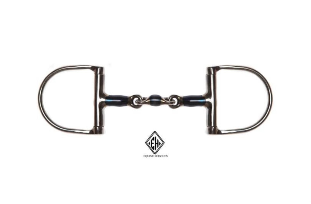 Equine Services Dee Ring Sweet Iron Double Jointed Bit - Pony