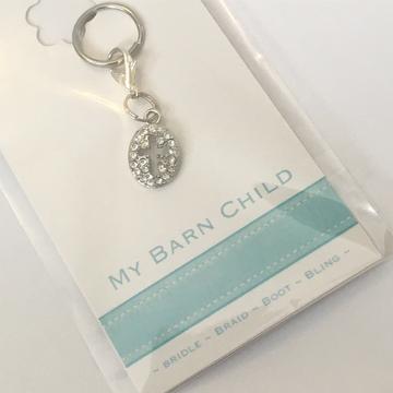 My Barn Child Bridle Charm: Crystal Cross