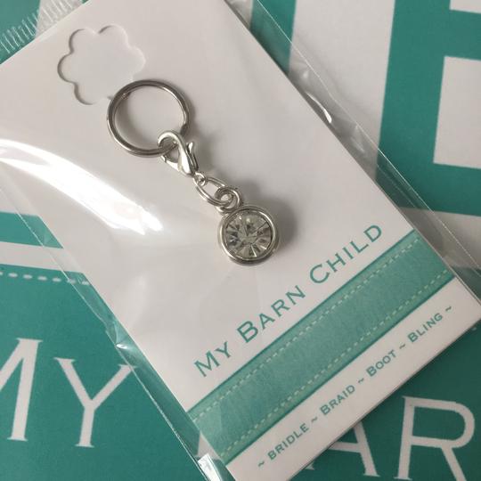 My Barn Child Bridle Charm: Solitaire Crystal ~ Clear