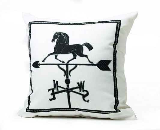 Kelley & Co. Horse Weathervane Throw Pillow - The Tack Shoppe