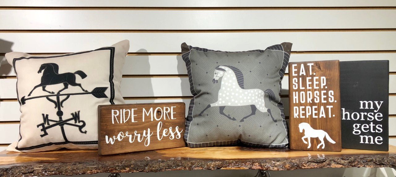 Kelley & Co. Horse Weathervane Throw Pillow - The Tack Shoppe