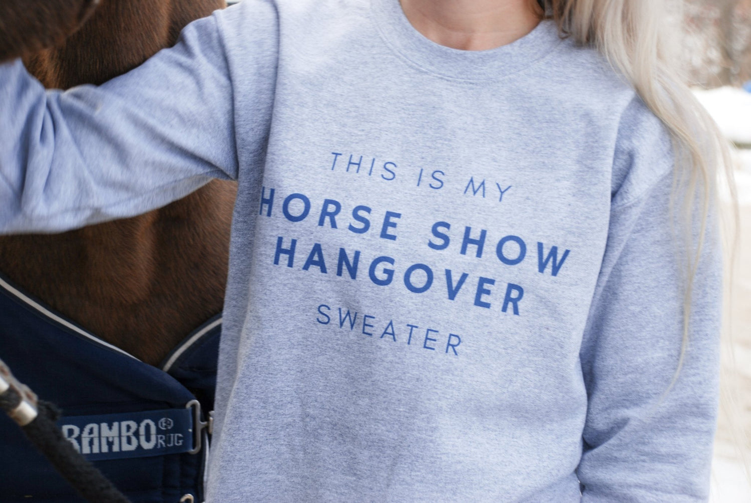Laced Reins EQ - Horse Show Hangover Sweater - The Tack Shoppe