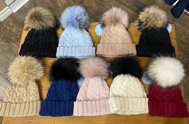 LINDO F CHARLIE CABLE HAT ( Pom sold separately) - The Tack Shoppe