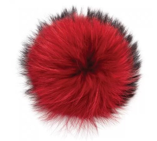 Lindo F Large Raccoon Fur Poms - The Tack Shoppe
