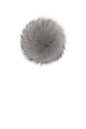 Lindo F Large Raccoon Fur Poms - The Tack Shoppe