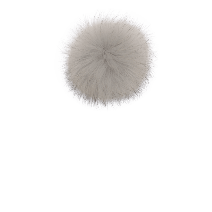 Lindo F Large Raccoon Fur Poms - The Tack Shoppe