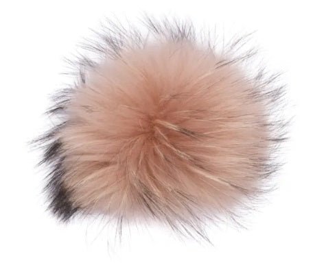 Lindo F Large Raccoon Fur Poms - The Tack Shoppe