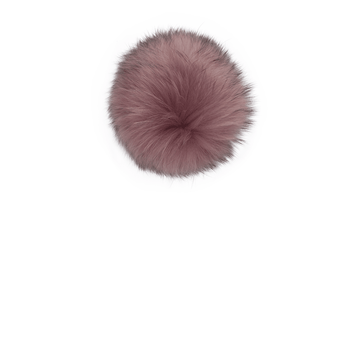 Lindo F Medium Raccoon Fur Poms - The Tack Shoppe