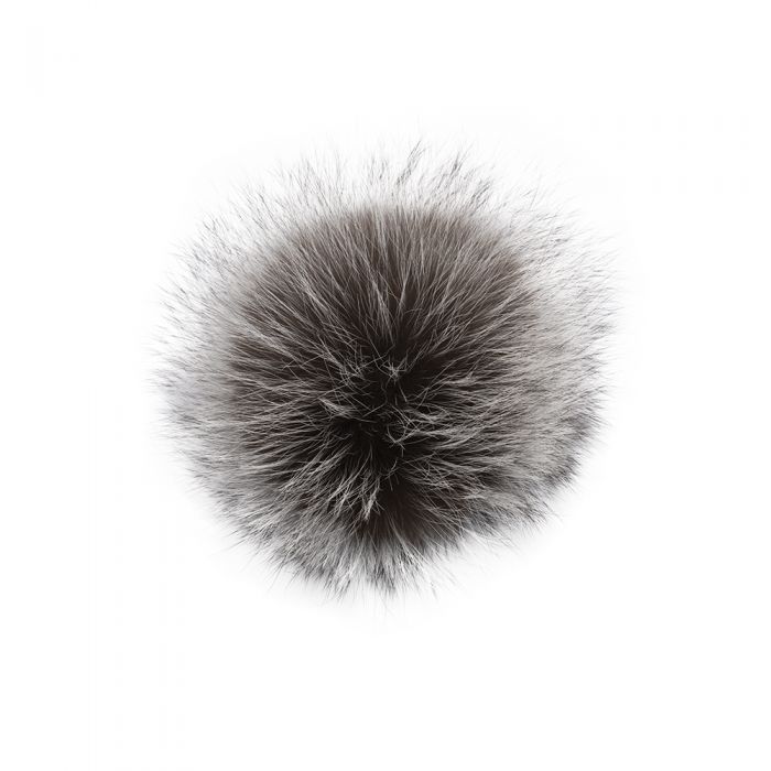 Lindo F Silver Fox Fur Natural Pom - The Tack Shoppe