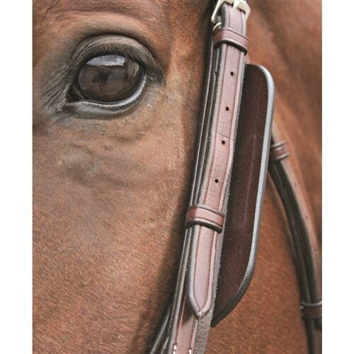 Nunn Finer Leather Blinkers - Havana - The Tack Shoppe